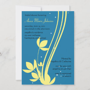Floral Swirl -Bridal shower invitation