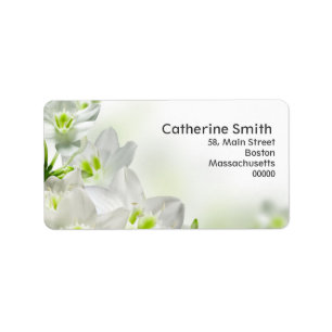 Floral Swirl Customisable Address Labels