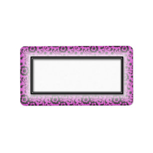 Floral Swirls Blank Address Labels