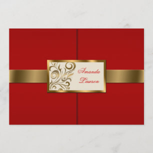 Floral Swirls Invitation