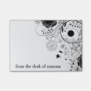 Floral Swirls Post-it Notes