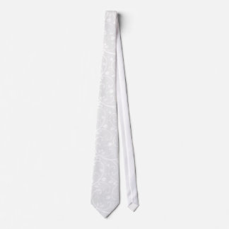 Floral Swirls (White) tie
