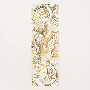 Floral Swirls Yoga Mat
