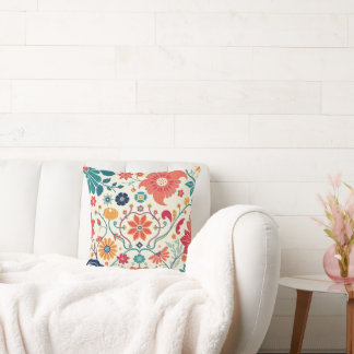 Floral Symphony Cushion