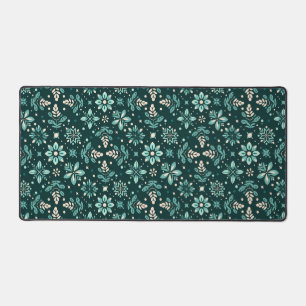 Floral Symphony Pattern Desk Mat