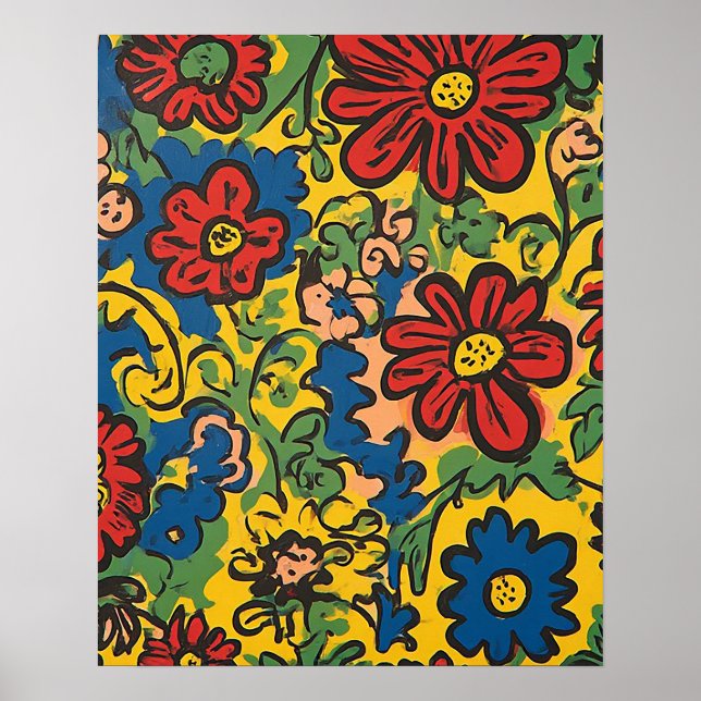 Floral Symphony Poster (Front)