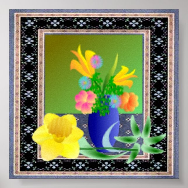 Floral Symphony Poster (Front)