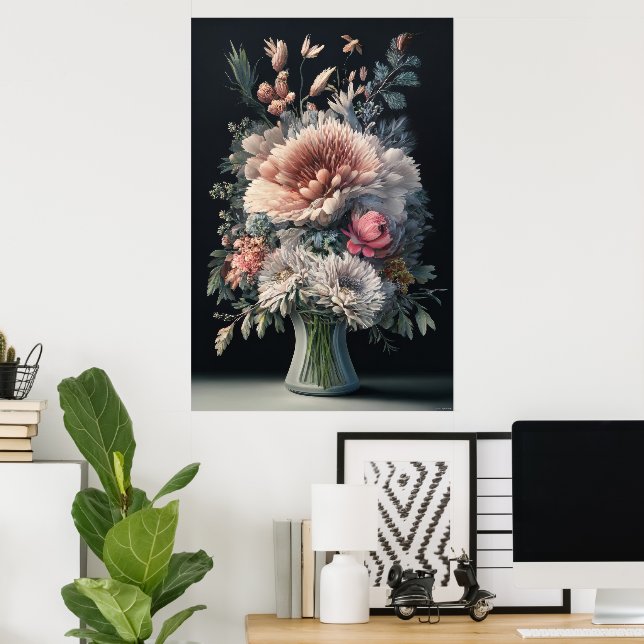 Floral Symphony Poster (Home Office)