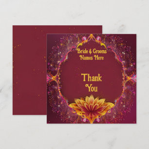 Floral Symphony: Wedding Elegance Collection Thank You Card