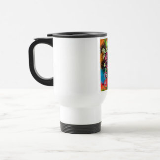 floral t-shirt travel mug