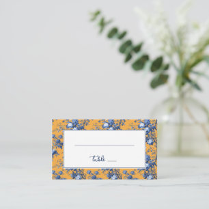 Floral Table Number Card