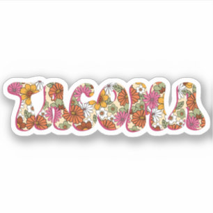 Floral Tacoma City Sticker