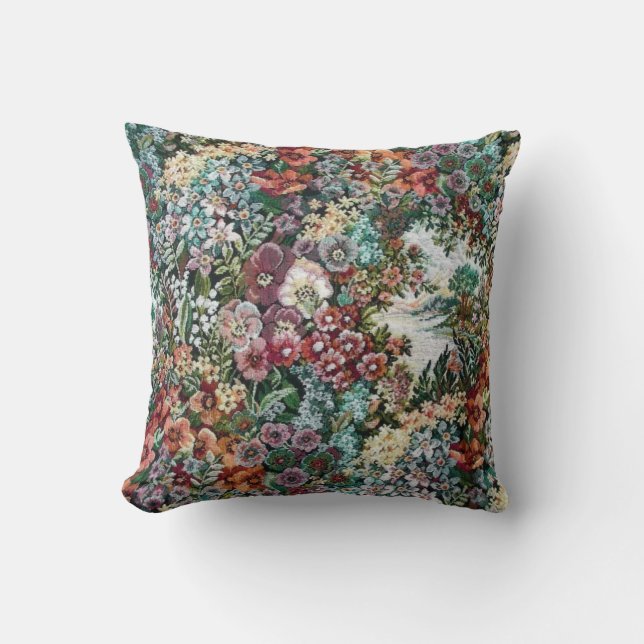 Floral Tapestry Cushion (Front)