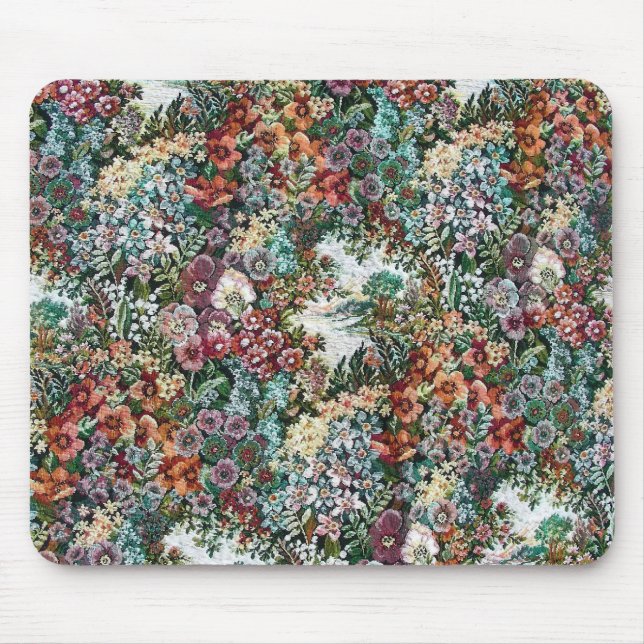 Floral Tapestry Mouse Mat (Front)