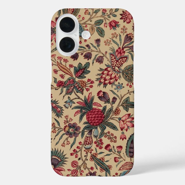 Floral Tapestry Needlework Flower Art Case-Mate iPhone Case (Back)
