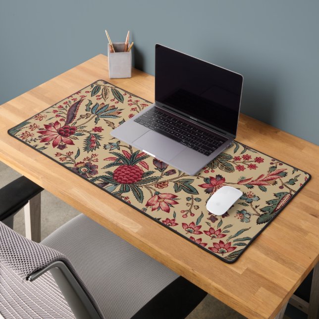 Floral Tapestry Needlework Flower Art Desk Mat (Office 2)