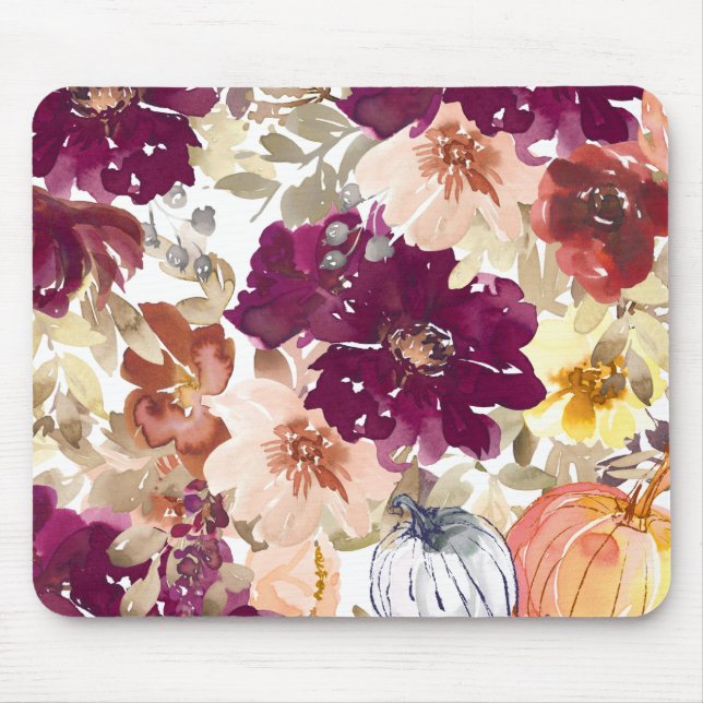 Floral Tattoo Mouse Mat (Front)