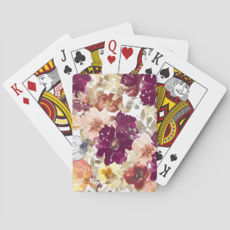 Floral Tattoo Playing Cards