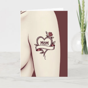 Floral Tattoo Sweet Mothers Day Card