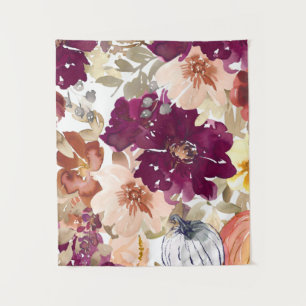 Floral Tattoo Tapestry
