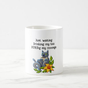 Floral Tea Kitty   Mug