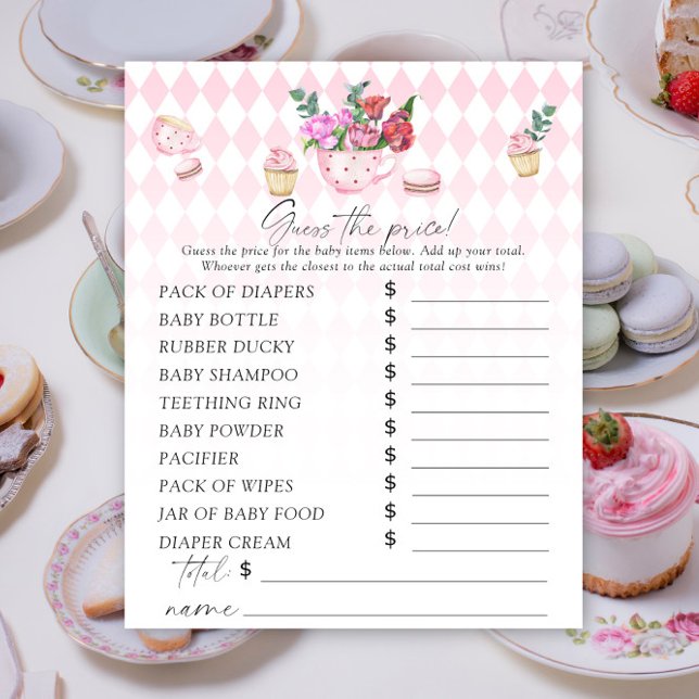 Floral tea party - Guess the price Game (Creator Uploaded)
