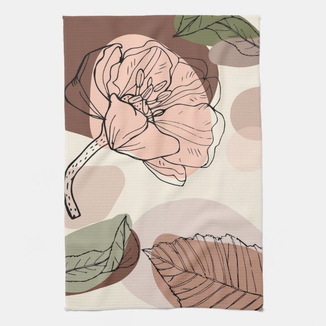 Floral  tea towel (Vertical)