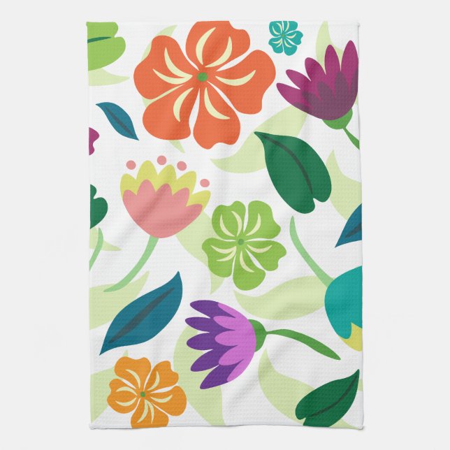 Floral Tea Towel (Vertical)