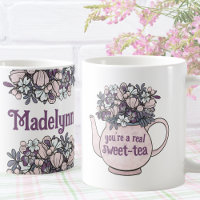 Floral Teapot Sweet Tea Personalised Party Favour