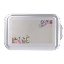 Floral template cake pans