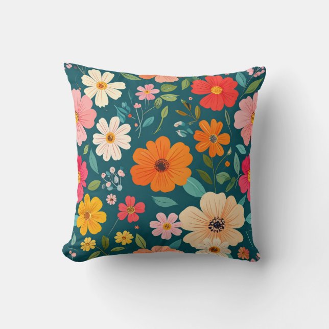 Floral texture cushion (Front)