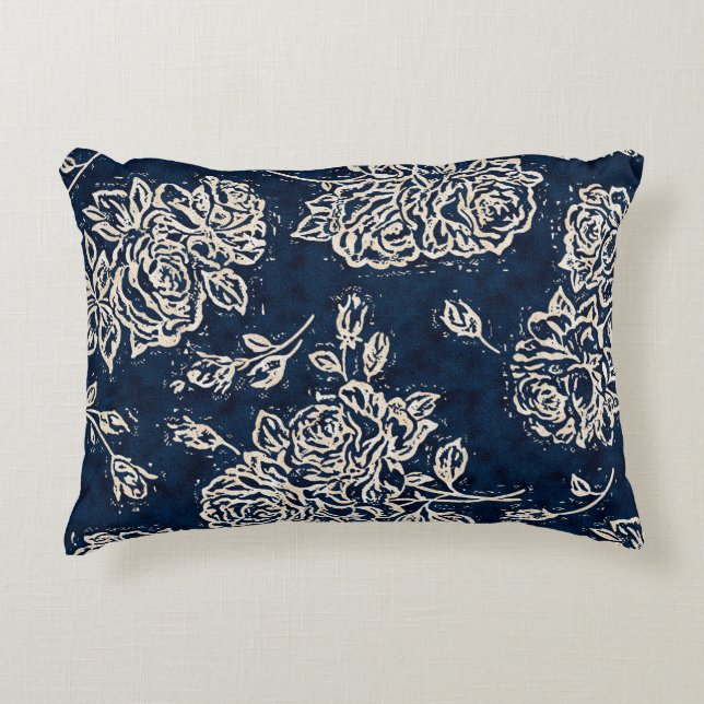 Floral texture repeat modern patternbackground,bat decorative cushion (Front)