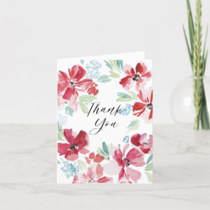  Floral thank you Card
