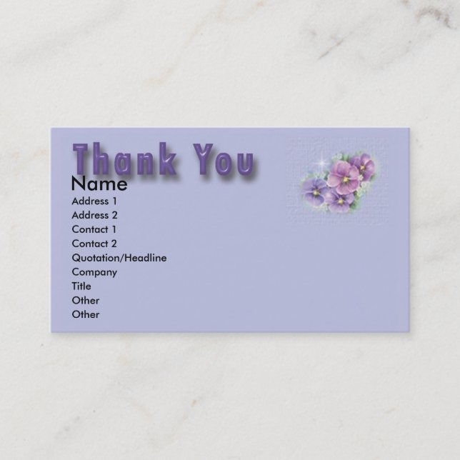 Floral Thank You Card (Front)