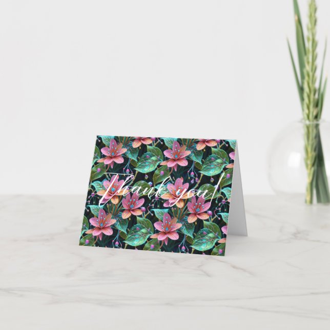 Floral Thank you Card (Front)