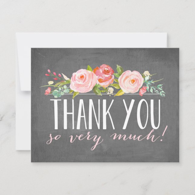 Floral | Thank You Card (Front)