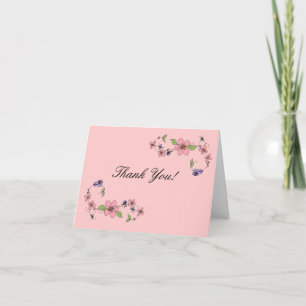 Floral Thank You Card