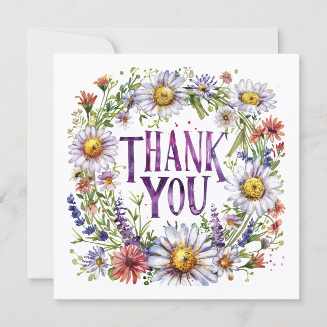 Floral Thank You Card (Front)