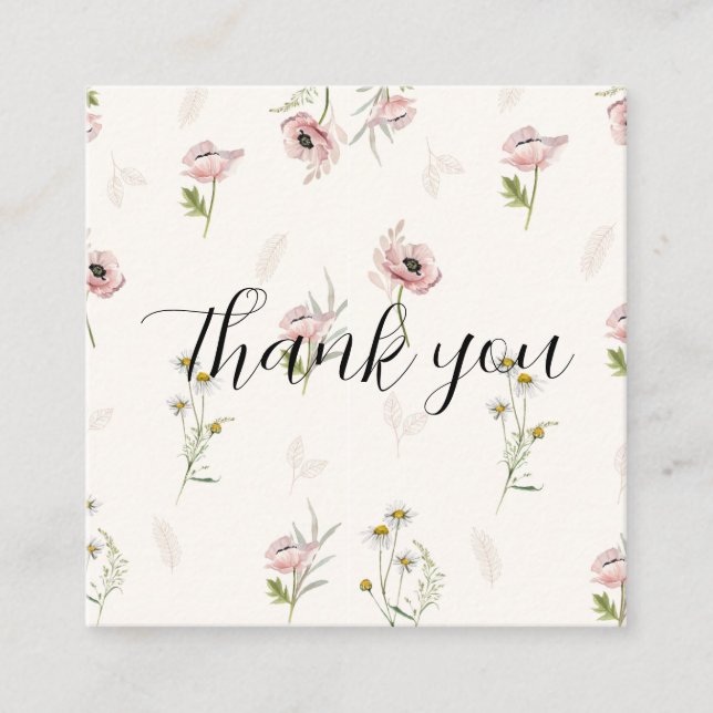 floral thank you card (Front)