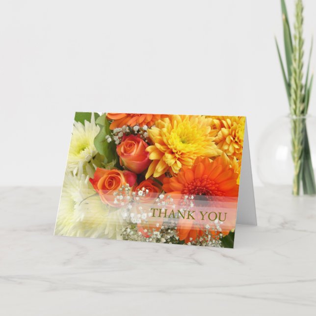 Floral Thank You card (Front)
