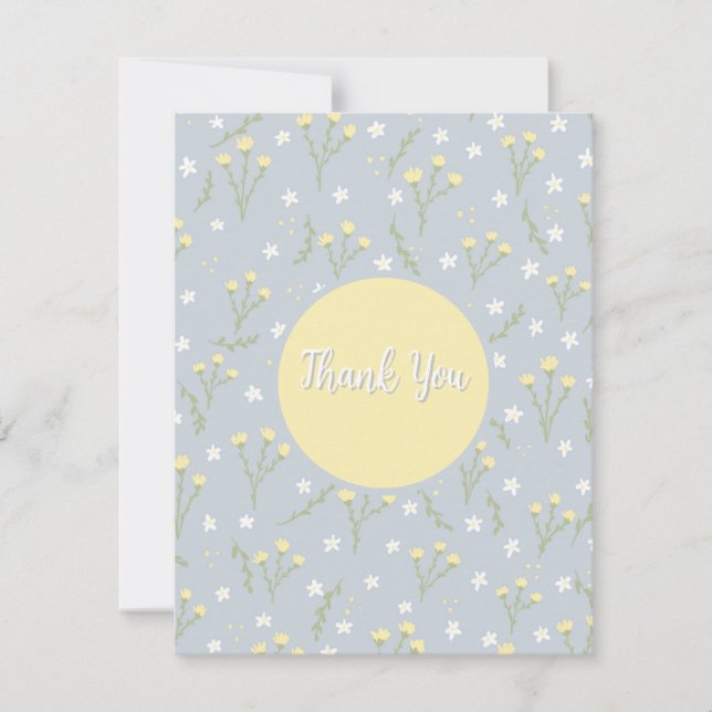 Floral thank you card (Front)