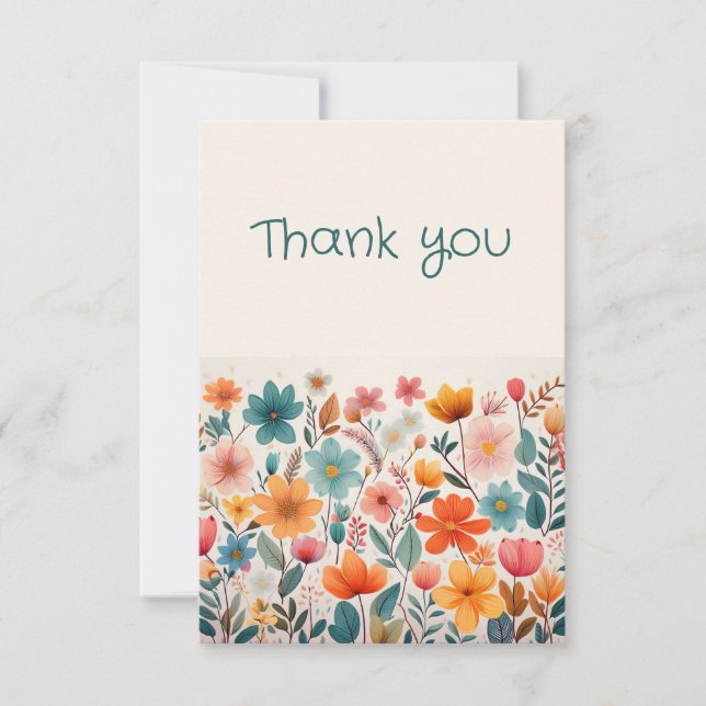 Floral Thank You Card (Front)