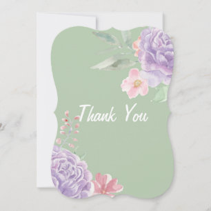 floral thank you card