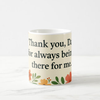 Floral “Thank You Dad” Mug – Father’s Day Gift