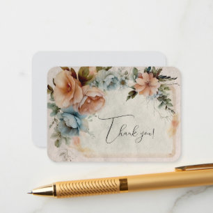 Floral Thank You Enclosure Card