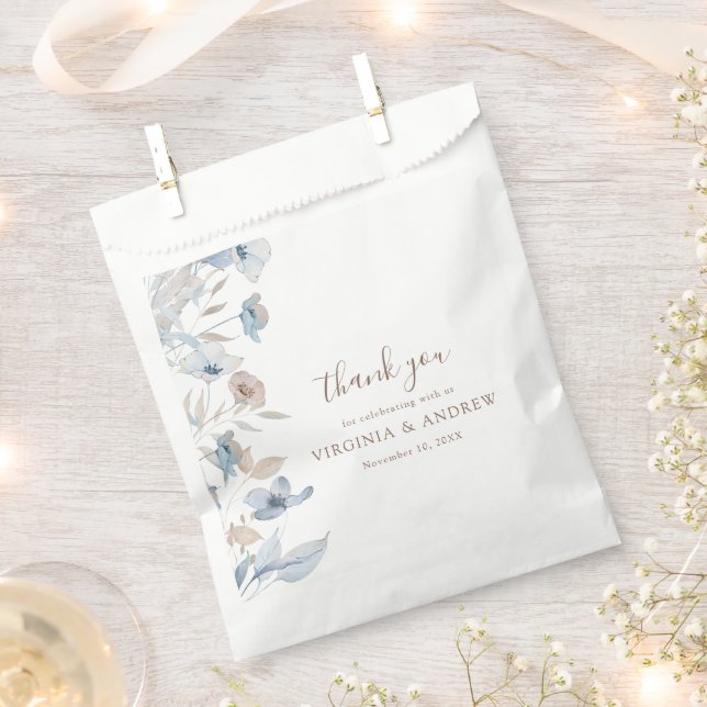Floral Thank You Favour Bags (Clipped)