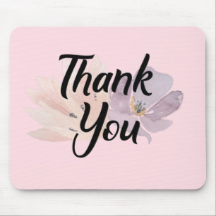 Floral Thank You Gift Mouse Mat