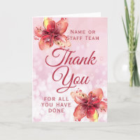 Floral Thank You Lily Appreciation