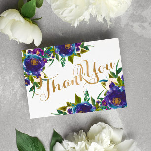 Floral Thank You Note Card