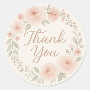 Floral Thank You Sticker